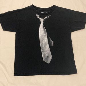 Tie print T shirt
